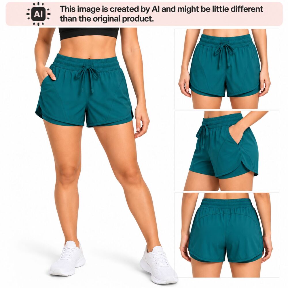 Avia running short. size XS. teal green